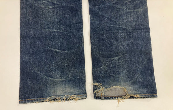 リーバイス Levi's 90's 90年代 201XX ボタン裏555刻印 赤耳 BIGE 1937モデル バレンシア製 アメリカ製 MADE IN USA VINTAGE ヴィンテージ 201-0003 デニム ブルー W33 L36 101MB-749