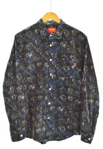 シュプリーム SUPREME 18AW Roses Corduroy Shirt バラ柄 長袖シャツ 青 長袖シャツ ブルー Mサイズ 103MT-2121