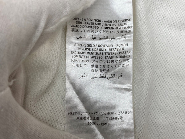 グッチ GUCCI 19SS Stretch Cotton Piquet Polo ストレッチ コットン ピケ アームロゴ バイカラー イタリア製 WHITE 白 500972-X9M38 半袖ポロシャツ ライン ホワイト Lサイズ 104LT-217