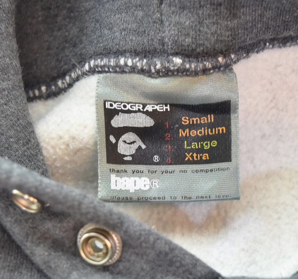 アベイシングエイプ A BATHING APE   MILO プリント パーカー スウェットシャツ パーカ グレー Lサイズ 103MT-3154