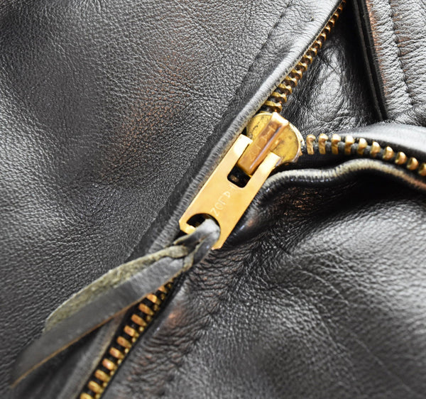 ヴィンテージ Vintage 70's 80's BATES ベイツ TALON ZIP ホースハイド ダブルライダース 70年代 80年代 36 ジャケット ブラック 103MT-3364