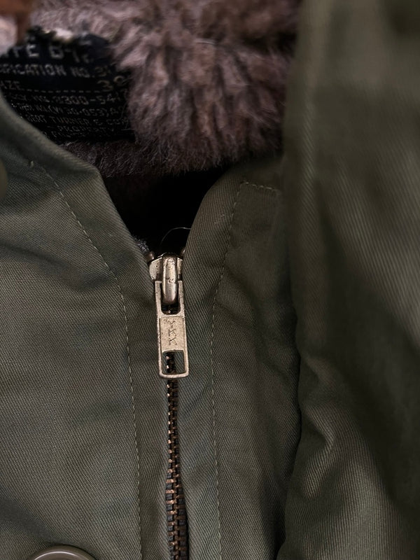 ミリタリー military US ARMY Air Force エアフォース B-2 B2 フライトジャケット  サイズ38 ジャケット カーキ 101MT-4881