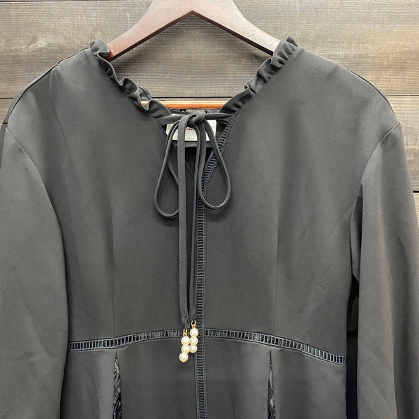 アンドレアアンドコー ANDREA&CO. 2RACES PEARL RIBBON DRESS yk23f10 ワンピース ブラック フリーサイズ 201LT-412