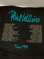 バンドアイテム BAND-ITEM 90s BROCKUM  ブロッカム Phill Collins フィルコリンズ 1994 Tour Tee  XL Tシャツ プリント ブラック LLサイズ 101MT-2371