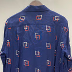 【曜日割引対象外】 グルービンハイ GROOVIN' HIGH The GROOVIN HIGH 長袖シャツ ネイビー Lサイズ 201MT-4213 VB