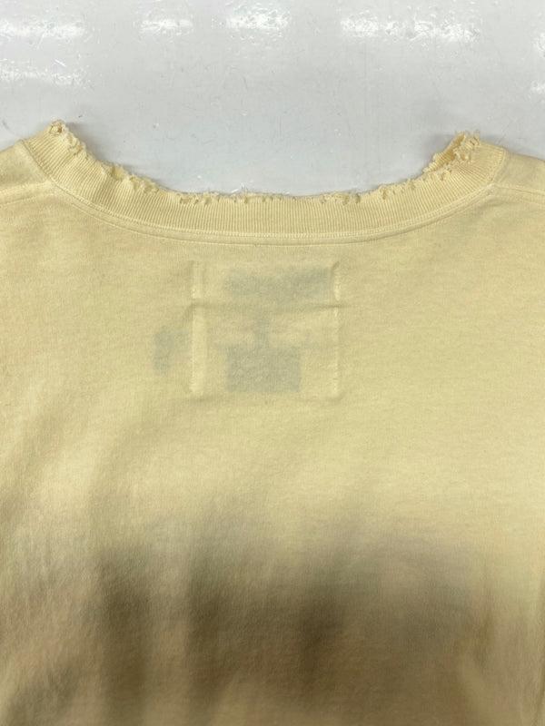 ダイリク DAIRIKU 21SS PEACE Vintage Long Sleeve Tee ピース ヴィンテージ ロングスリーブ Tシャツヴィンテージ加工 長袖 黄 21SS C-5 ロンT 刺繍 イエロー フリーサイズ 104MT-1087