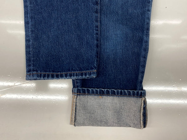 ダブルアールエル RRL DENIM PANTS デニム パンツ ジップフライ ジーパン ジーンズ USA製 Ralph Lauren インディゴ 青 ロゴ デニム ブルー 29×32 104MB-349