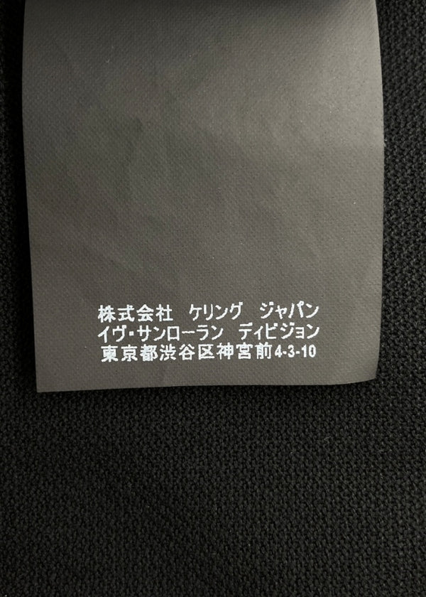 サンローラン Saint Laurent SL STAR POLO 半袖 ポロシャツ 星 月 鹿の子 カットソー YSL 黒 454124 YB1DS 半袖ポロシャツ プリント ブラック XSサイズ 104MT-1339