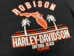 ハーレーダビットソン Harley Davidson 80's 80s JERZEES Daytona Bike Week Vintage 1988 バイク モーターサイクル イーグル シングルステッチ Tシャツ ブラック Mサイズ 101MT-3484