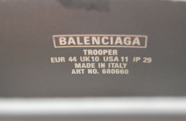 バレンシアガ BALENCIAGA 22SS TROOPER RUBBER BOOT トルーパーラバーブーツ グレー 680660 メンズ靴 ブーツ その他 グレー 29cm 103S-852