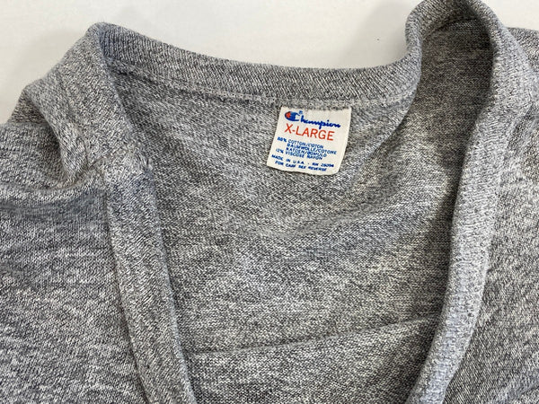 チャンピオン Champion 80s 80's トリコタグ 霜降りグレー 8812 IOWA COLLEGE カレッジロゴ プリントTシャツ MADE IN USA アメリカ製 Tシャツ グレー LLサイズ 101MT-3723
