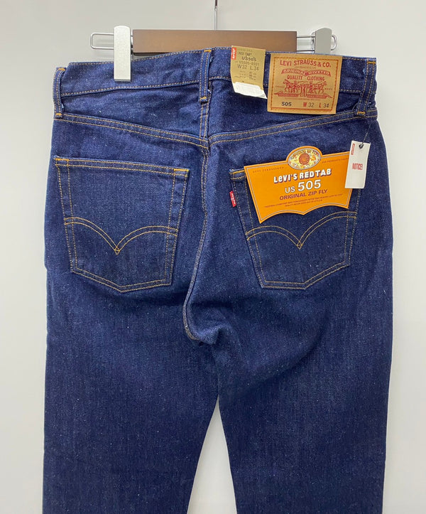 【曜日割引対象外】 リーバイス Levi's デッドストック 00's 日本製 505 ボタン裏J22 US505-0301 デニム W32サイズ 201MB-719 VB