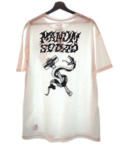 エムアンドエム M&M CUSTOM PERFORMANCE MASSES T-SHIRT SQUAD バックプリント グラフィック 白 Tシャツ プリント ホワイト LLサイズ 104MT-71