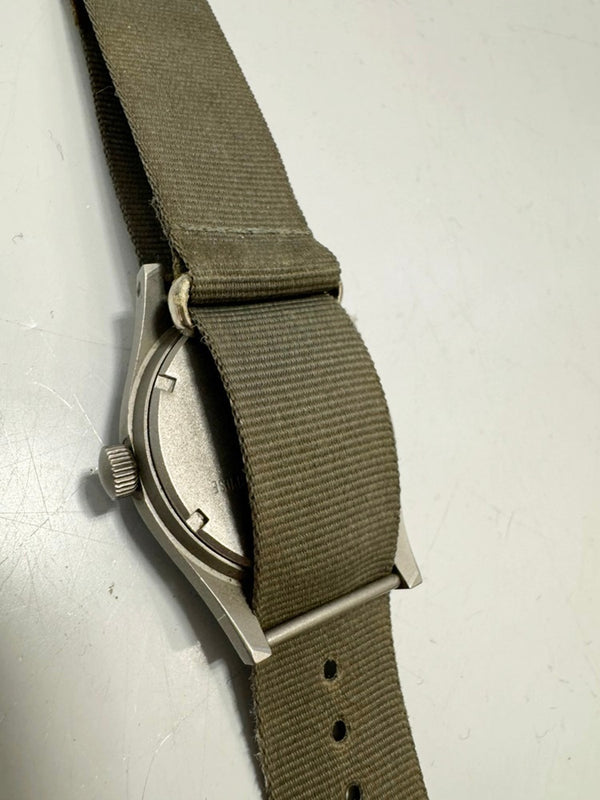 【ジャンク品】ハミルトン HAMILTON Vintage ヴィンテージ 80s H3 手巻き ミリタリーウォッチ アメリカ軍  MIL-W-46374B 6645-00-952-3767 メンズ腕時計ブラック 101watch-58