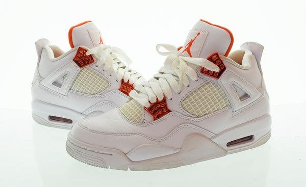 ナイキ NIKE Air Jordan 4 Retro "White/Team Orange" エアジョーダン 4 レトロ  ホワイト チーム オレンジ CT8527-118 レディース靴 スニーカー ホワイト 24cm 103S-570