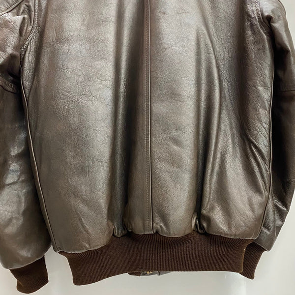 【曜日割引対象外】 エルエルビーン L.L.Bean 70's 80's G-1 Leather Flight Jacket USA製 ジャケット ブラウン Sサイズ 201MT-4196 VB