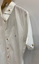 ヴィヴィアンウエストウッド Vivienne Westwood MAN オーブ 刺繍 半袖 ボタンダウン 4145-2194 Tシャツ 刺繍 ホワイト 44サイズ 201MT-2390
