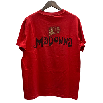 【曜日割引対象外】 ヴィンテージ vintage 90's MADONNA THE GIRLIE SHOW T-SHIRT USA製 anvil Tシャツ レッド Lサイズ 201MT-3842 VB