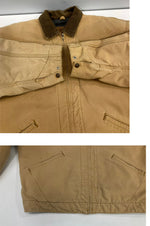 リーバイス Levi's 90's 90年代 コットンダック ワークジャケット ブルゾン デトロイトジャケット 裏ブランケット  MADE IN USA アメリカ製 VINTAGE ヴィンテージ 70743-62 40 ジャケット ベージュ 101MT-5171