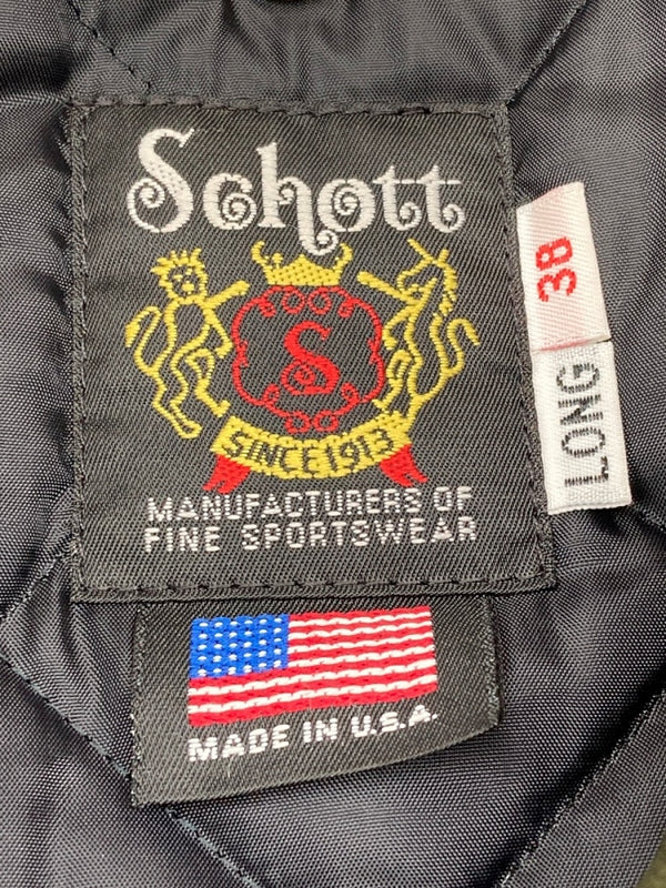 ショット SCHOTT ONESTAR 613UST 7164 D.Green ワンスター ダブルライダース ジャケット レザー ジャケット 緑 サイズ 38 ジャケット 無地 グリーン 104MT-2328