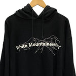 ホワイトマウンテニアリング WHITE MOUNTAINEERING LOGO PRINTED HOODIE WM2073508 パーカ ブラック 2サイズ 201MT-3299