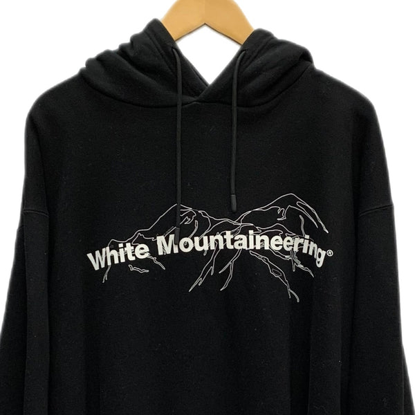 ホワイトマウンテニアリング WHITE MOUNTAINEERING LOGO PRINTED HOODIE WM2073508 パーカ ブラック 2サイズ 201MT-3299