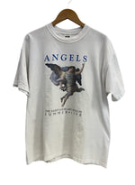 US古着 US古着 90s ヴィンテージ vintage  Saint louis art museum Angels セントルイス美術館 エンジェル 白 プリント Tシャツ ホワイト Lサイズ 101MT-4519