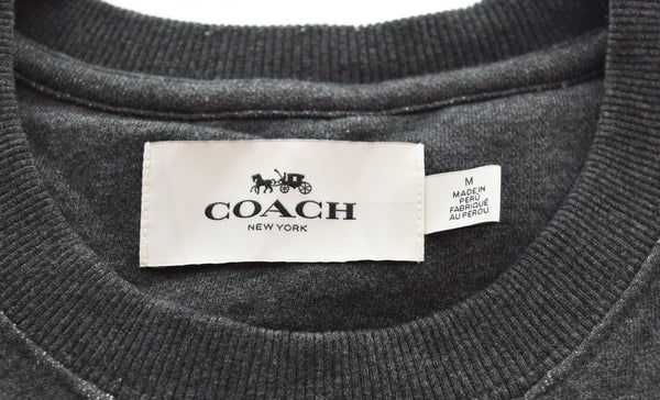 コーチ COACH SKULL スカル 刺繍 プリントスウェット スウェット グレー Mサイズ 103MT-3270