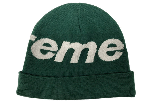 シュプリーム SUPREME BIG LOGO BEANIE ビッグ ロゴ ビーニー ニット帽 帽子 緑 帽子 メンズ帽子 ニット帽 ロゴ グリーン フリーサイズ 104H-55