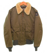 バズリクソンズ BUZZ RICKSON'S type B-10 Flight Jacket フライト L.S.L. GARMENT CO. NATURAL MOUTON COLLAR  BR14388 42 ジャケット カーキ 103MT-3375