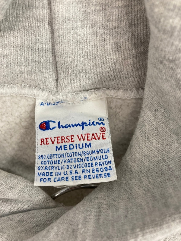 チャンピオン Champion 90s～ ヴィンテージ vintage 刺繍タグ リバースウィーブ REVERSE WEAVE US古着 ウィスコンシン フーディ パーカー パーカ グレー Mサイズ 101MT-3547