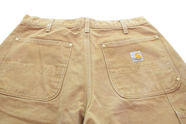 カーハート Carhartt DOUBLE FRONT WORK DUNGAREE ダブルニー ダック ペインターパンツ 34×30 茶 ボトムスその他 ブラウン 34 103MB-427