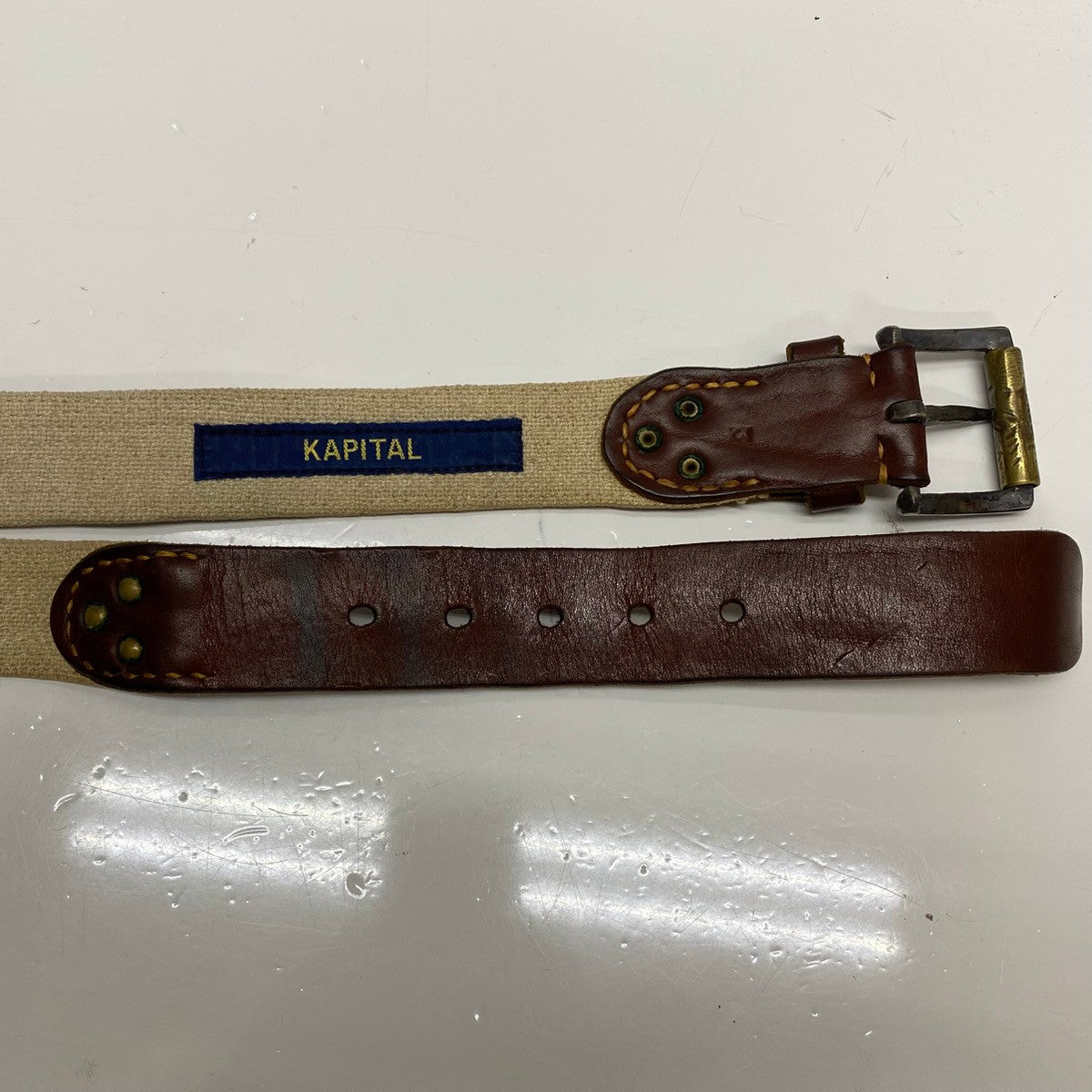 曜日割引対象外】 【中古】キャピタル KAPITAL Leather Canvas