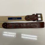 【曜日割引対象外】 【中古】キャピタル KAPITAL Leather Canvas Belt ローラー ベルト・サスペンダー メンズベルト ブラウン 201goods-598 VB
