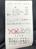 ワイズ Y's ヨウジヤマモト Yohji Yamamoto テーラード リネン LINEN 麻 レーヨン 日本製 BLACK 黒 YH-J09-325 ジャケット 無地 ブラック SIZE3 104LT-153