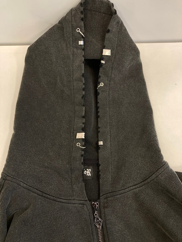 サプライヤー SUPPLIER Switching Pierced Zip Hoodie スイッチング ピアス ジップアップ フーディ パーカー  XL パーカ グレー LLサイズ 101MT-3962