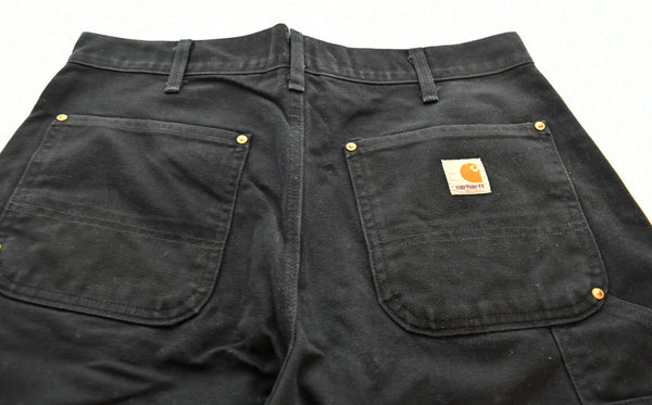 カーハート Carhartt  DOUBLE FRONT WORK DUNGAREE ダック ダブルニー ぺインターパンツ 黒 ボトムスその他 ブラック 33 103MB-280