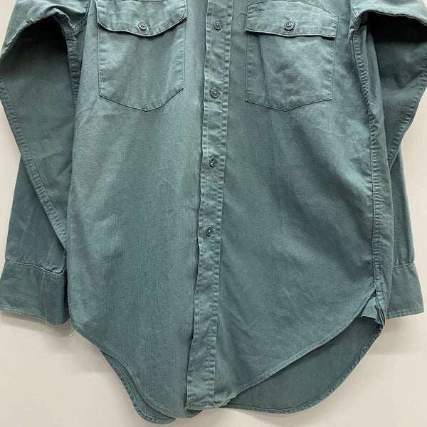 【曜日割引対象外】 ヴィンテージ vintage 40's MONTGOMERY WARD PIONEER DU-ALLS 長袖シャツ ブルー 15サイズ 201MT-4503 VB