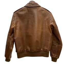 【曜日割引対象外】 リアルマッコイズ THE REAL McCOY’S A-2 レザー フライトジャケット ジャケット ブラウン 36サイズ 201MT-3595 VB