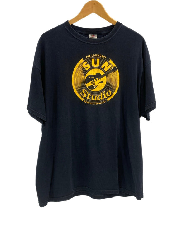 ヴィンテージ vintage 00's 00s FRUIT OF THE LOOM SUN STUDIO SUN RECORD サンスタジオ サンレコード  2XL Tシャツ ブラック LLサイズ 101MT-3515