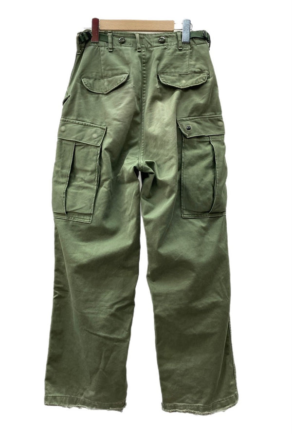 ミリタリー Military 60s 60年代 M-51 フィールドパンツ 後期 U.S.ARMY アメリカ軍 Vintage ヴィンテージ 緑 R-XS 無地 カーゴパンツ カーキ Regular X-small 104MB-310