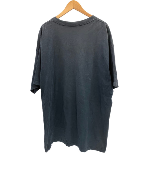 バレンシアガ BALENCIAGA 20SS DEMNA GVASALIA デムナ ヴァザリアest.1917 ロゴ 刺繍 JP57 2019 001 49 Tシャツ ブラック Lサイズ 101MT-4748