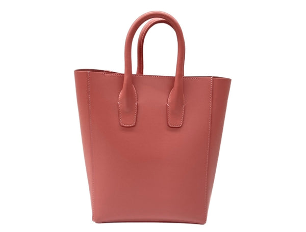マンサーガブリエル MANSUR GAVRIEL Logo Mini North South Tote MINI 型押しロゴ NEW NSトートバッグ ハンドバッグ ショルダーバッグ レザー スクエア PINK バッグ レディースバッグ 2way・3wayバッグ ピンク 104B-65