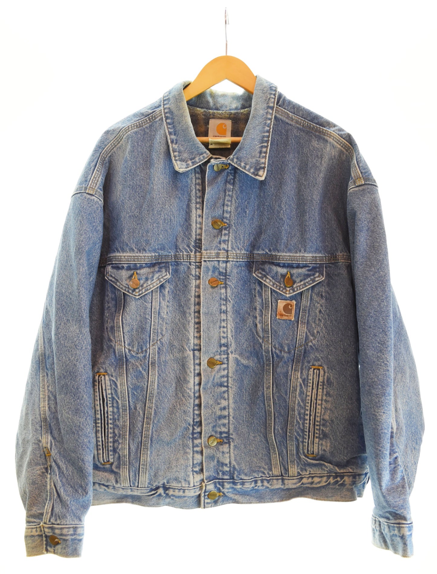 カーハート Carhartt USA製 3rdタイプ デニム トラッカー ジャケット 