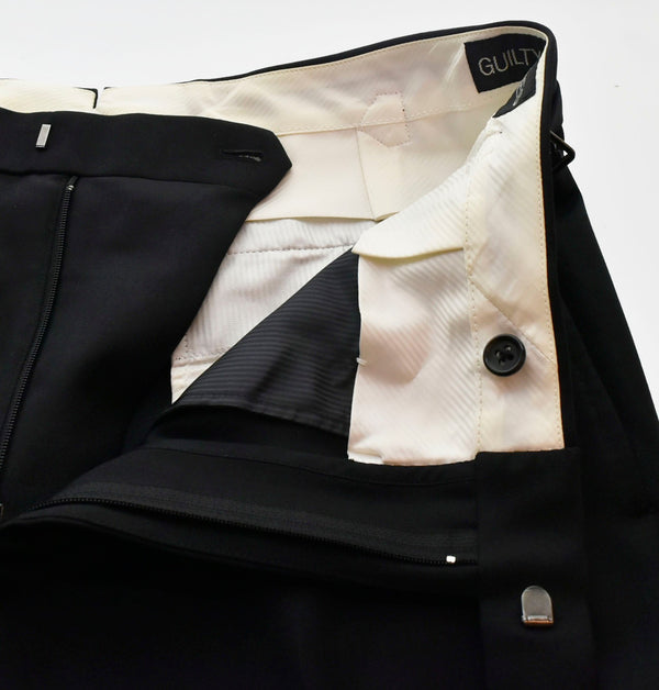 ワコマリア WACKO MARIA DORMEUIL スラックス パンツ 黒 スラックス ブラック Lサイズ 103MB-313