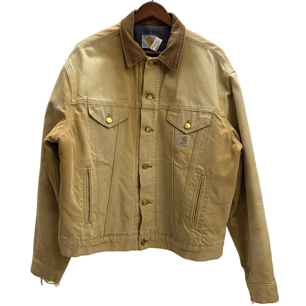【曜日割引対象外】 カーハート Carhartt 80's 90's トラッカージャケット 裏地ブランケット ダック ジャケット ベージュ 201MT-3734 VB