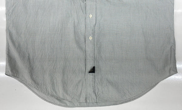 ダブルアールエル RRL 90s CHECK SHIRT チェック シャツ ボタン ピンチェック 長袖 Ralph Lauren 灰 長袖シャツ チェック グレー Lサイズ 104MT-2249
