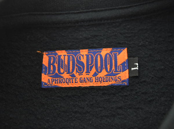 バッズプール BUDSPOOL  アフロディーテギャング ホールディングス 刺繍 ロゴ スウスウェット 黒 スウェット ブラック Lサイズ 103MT-2123