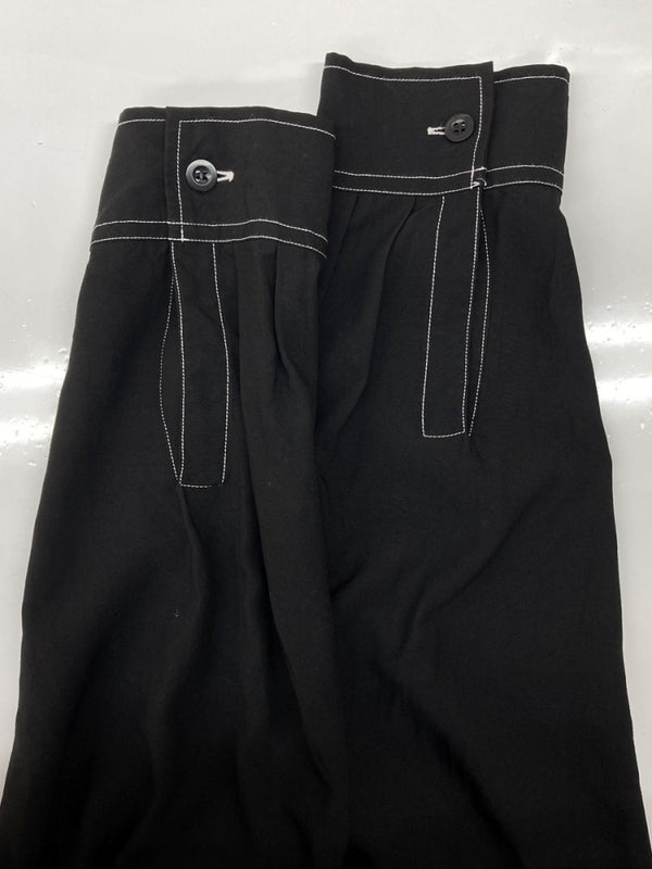 ヨウジヤマモト Yohji Yamamoto POUR HOMME OPEN SHIRT オープン シャツ ホワイトステッチ ブラウス 長袖 薄手 黒 HR-B49-249 サイズ 4 ジャケット 無地 ブラック 104MT-2118