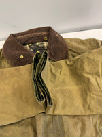 バブアー BARBOUR 90's 90年代 3ワラント BORDER ボーダー ワックス コットン オイルドジャケット コート VINTAGE ヴィンテージ A200 C36 ジャケット カーキ 101MT-5337